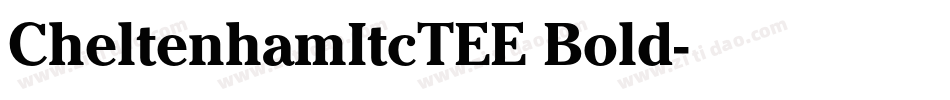 CheltenhamItcTEE Bold字体转换
